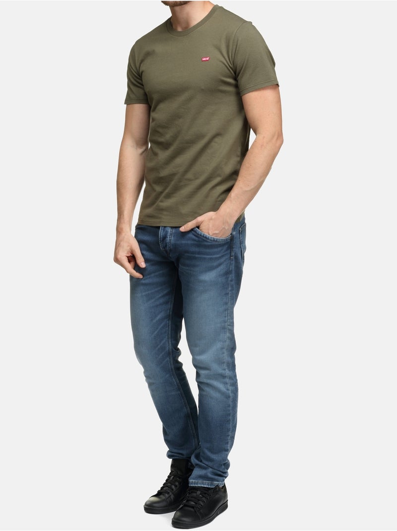 Tee Shirt Levi's col rond Kaki - Kiabi