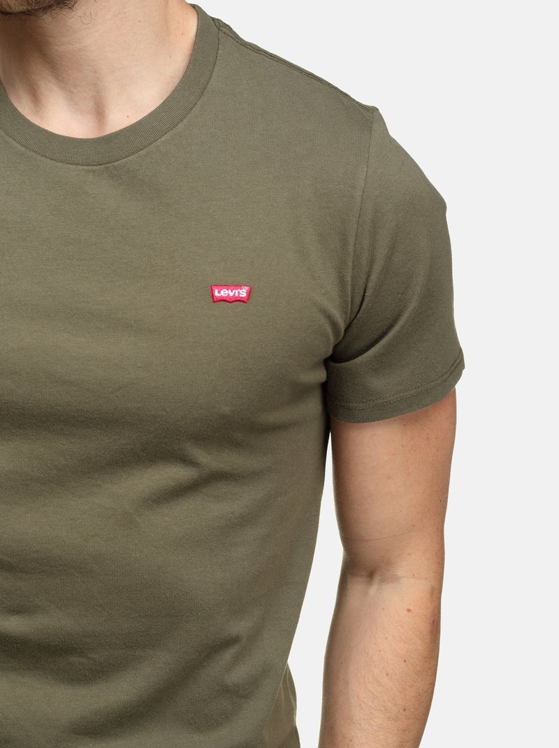 Tee Shirt Levi's col rond Kaki - Kiabi