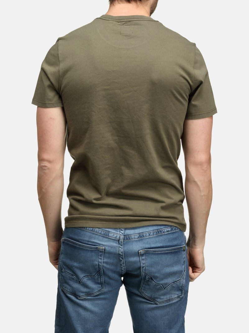 Tee Shirt Levi's col rond Kaki - Kiabi