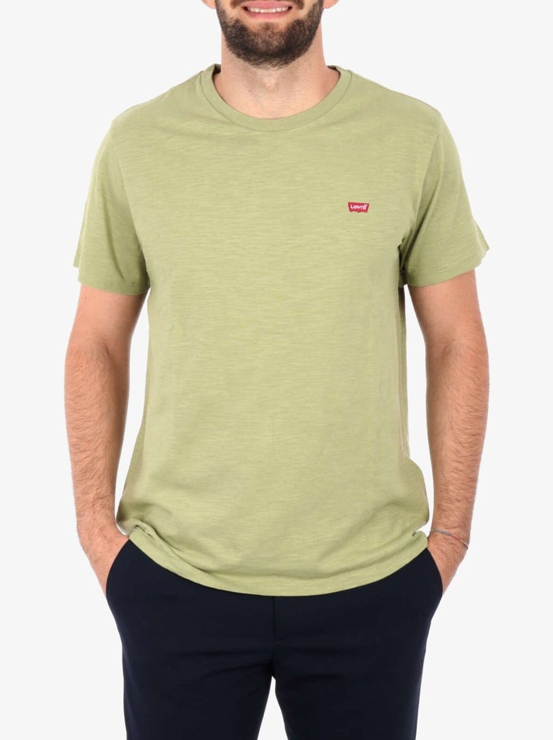 Tee Shirt Levi's col rond Vert Sauge - Kiabi
