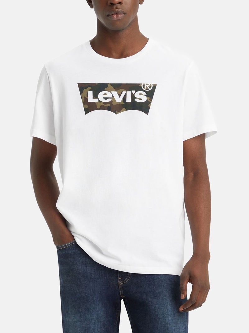 Tee Shirt Levi's manches courtes Blanc - Kiabi
