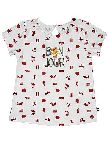 TEE SHIRT LILETTE MANCHES COURTES ENFANT