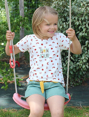 TEE SHIRT LILETTE MANCHES COURTES ENFANT