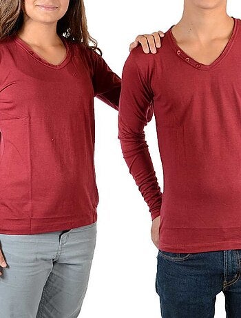 Tee Shirt Little Eleven Paris Basic V LS Mixte