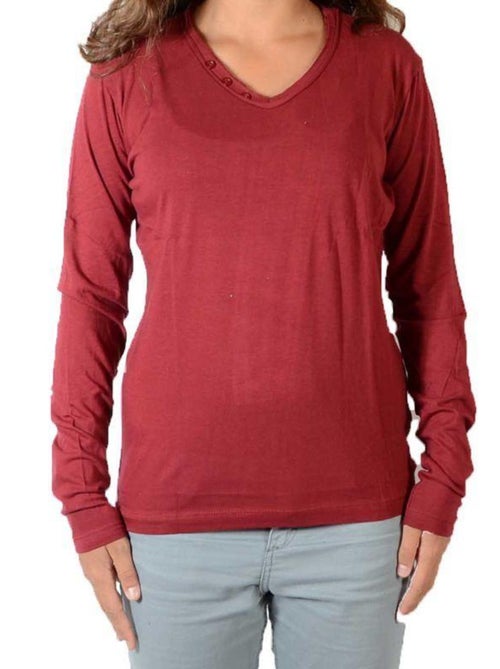 Tee Shirt Little Eleven Paris Basic V LS Mixte - Kiabi