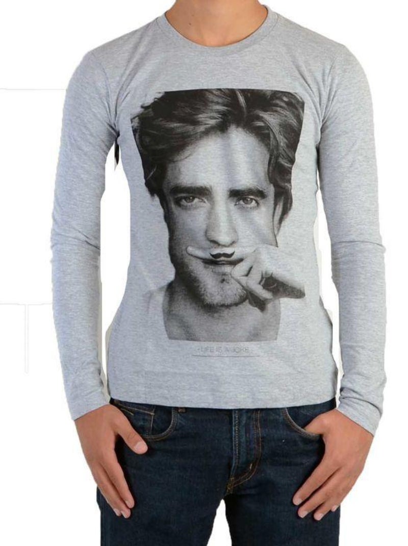 Tee Shirt Little Eleven paris Berty LS Mixte Gris - Kiabi