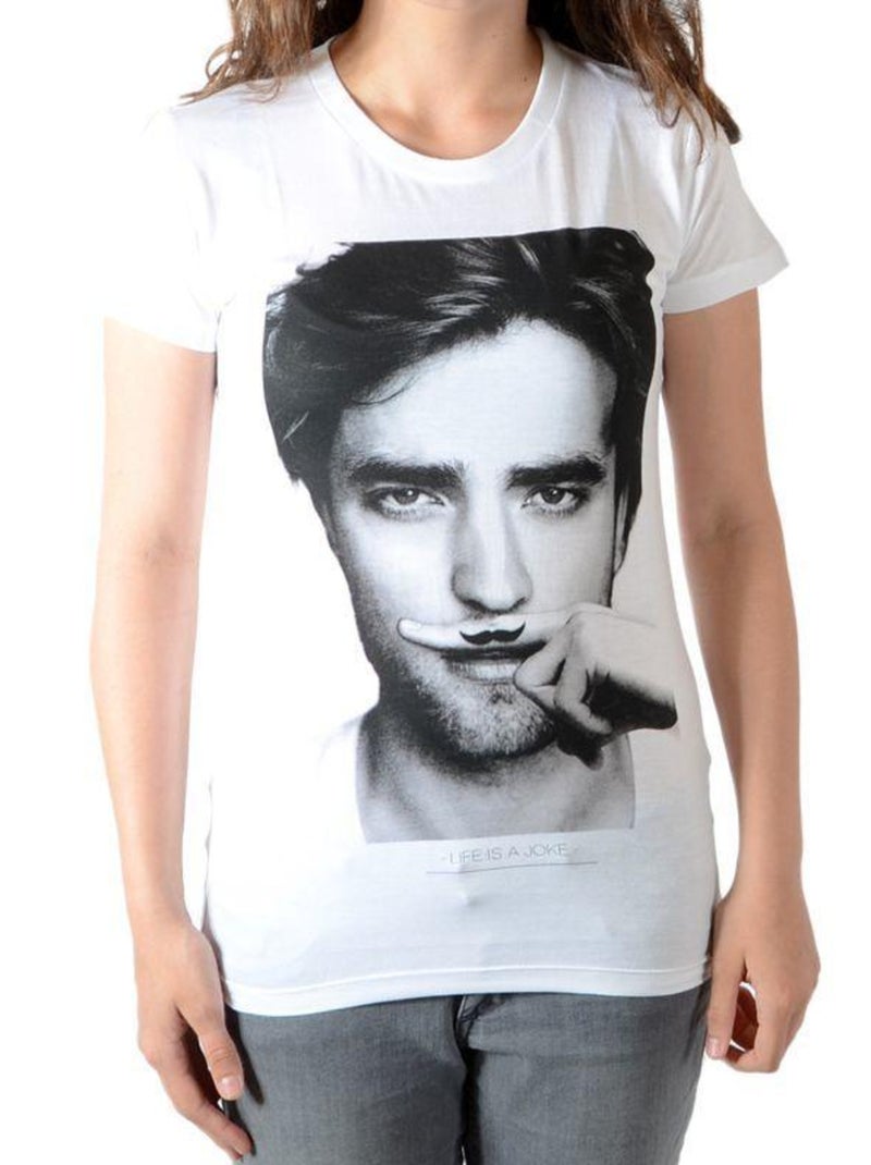 Tee Shirt Little Eleven Paris Berty SS Mixte Blanc - Kiabi
