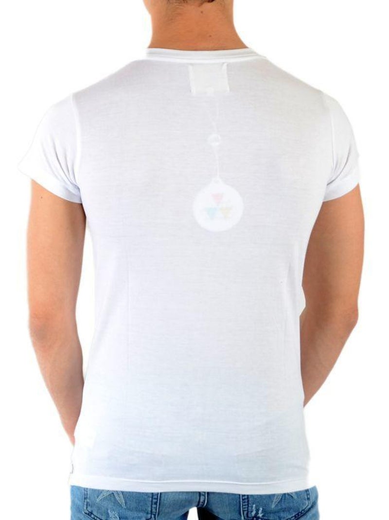 Tee Shirt Little Eleven Paris Berty SS Mixte Blanc - Kiabi