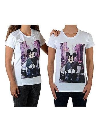 Tee Shirt Little Eleven Paris Dickey SS Mickey Mixte Garçon Fille Blanc