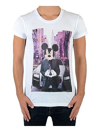 Tee Shirt Little Eleven Paris Dickey SS Mickey Mixte Garçon Fille Blanc
