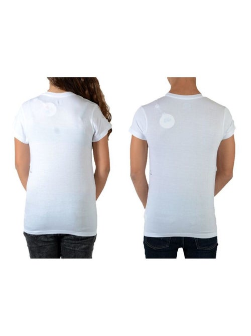 Tee Shirt Little Eleven Paris Dickey SS Mickey Mixte Garçon   Fille  Blanc - Kiabi