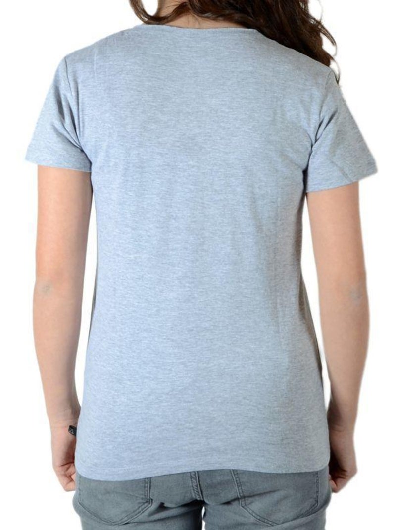 Tee Shirt Little Eleven Paris Eva SS Mixte Gris - Kiabi