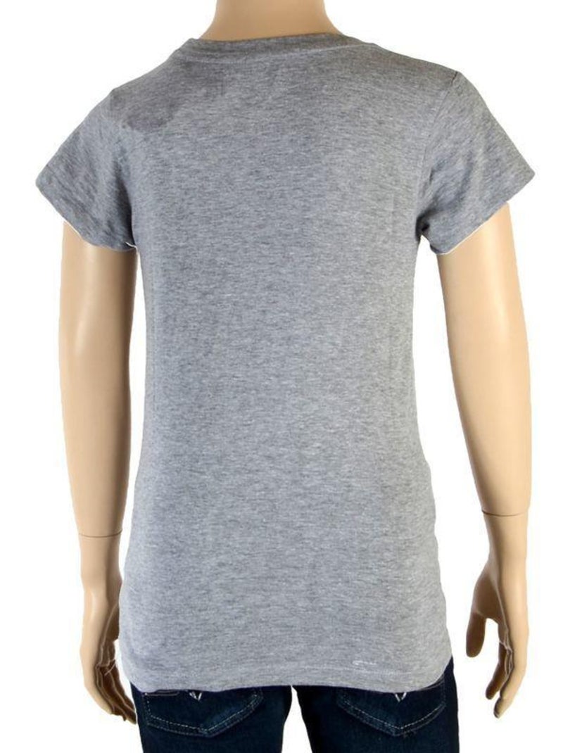 Tee Shirt Little Eleven Paris Fille Little Berty Robert Pattinson Gris - Kiabi