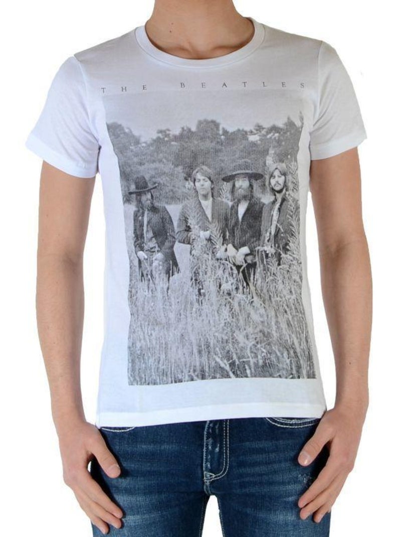 Tee Shirt Little Eleven Paris Garçon Little Jeatles TS Blanc - Kiabi