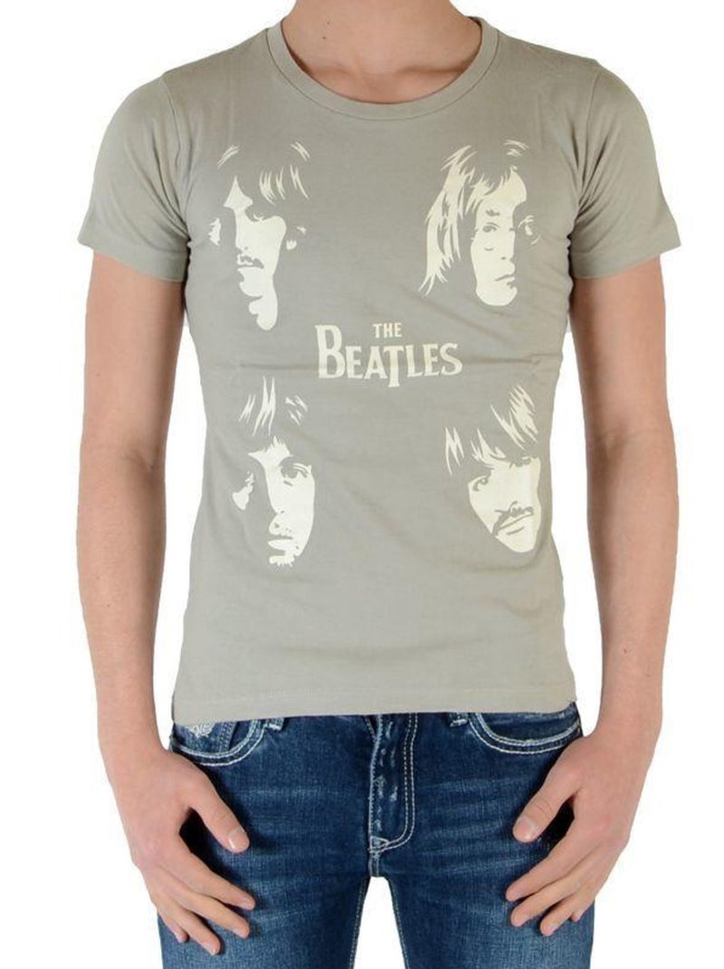 Tee Shirt Little Eleven Paris Garçon Little Jeatles TS Gris - Kiabi