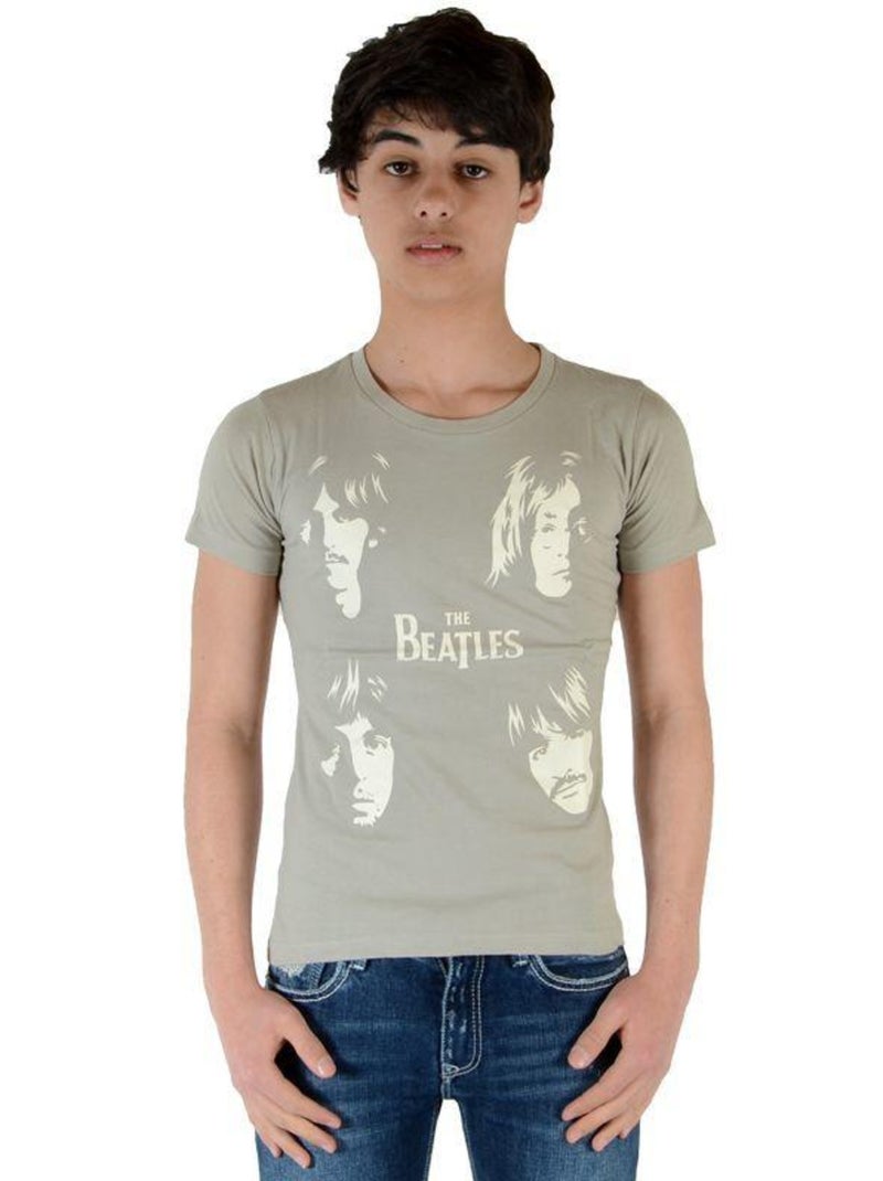 Tee Shirt Little Eleven Paris Garçon Little Jeatles TS Gris - Kiabi