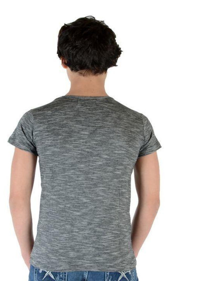Tee Shirt Little Eleven Paris Garçon Little Smith TS Gris Cotton Vintage Gris - Kiabi