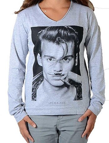 Tee Shirt Little Eleven paris JD LS Mixte Garçon Fille Jonhy Depp