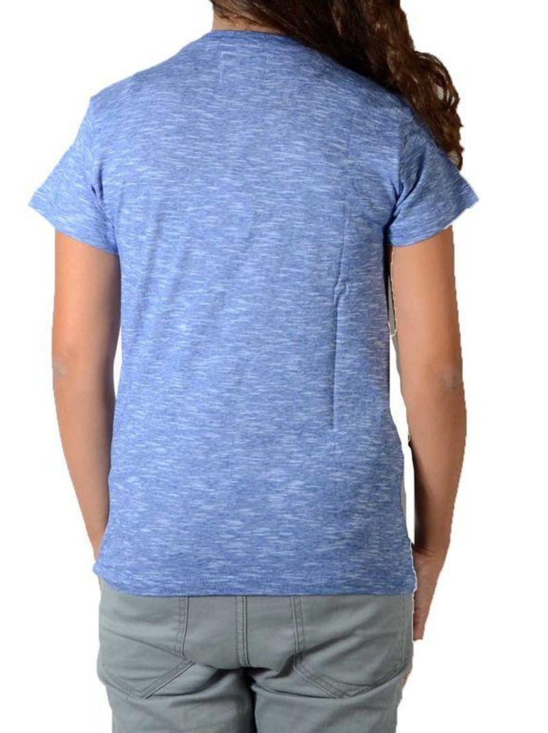 Tee Shirt Little Eleven Paris Katos SS Kate Moss Mixte Bleu - Kiabi