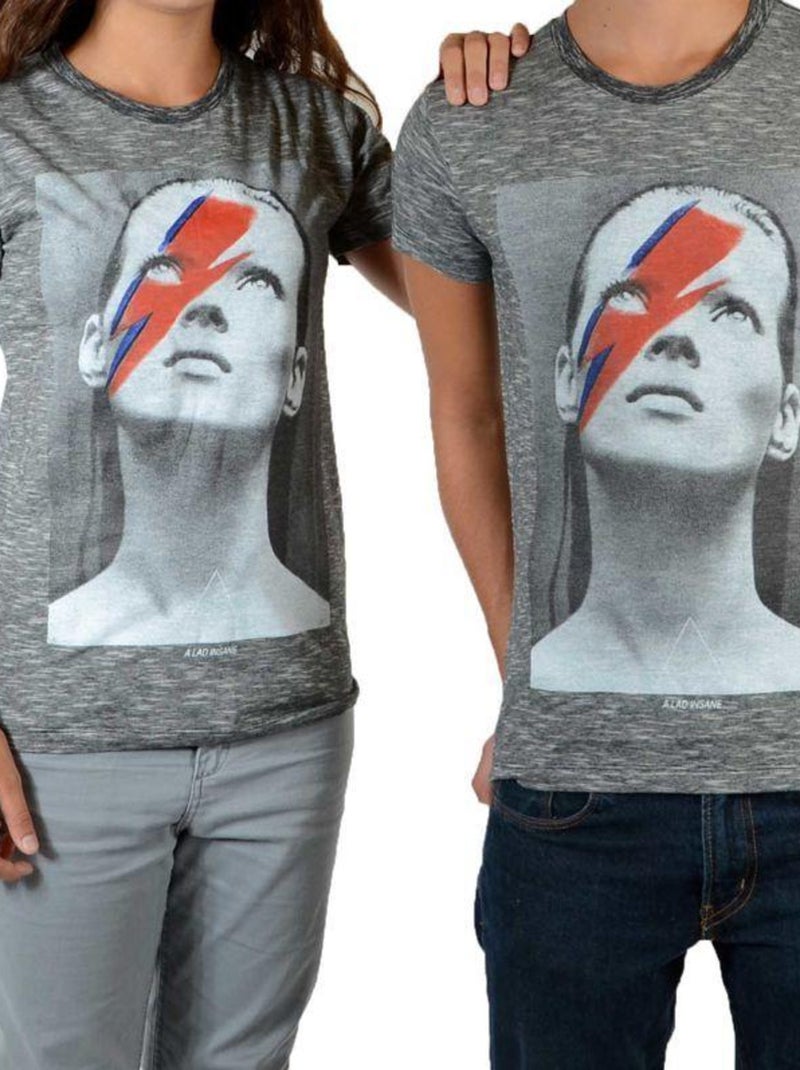 Tee Shirt Little Eleven Paris Katos SS Kate Moss Mixte Gris - Kiabi