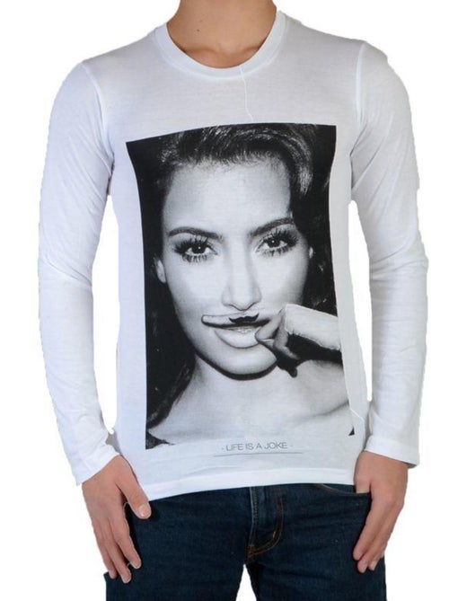 Tee Shirt Little Eleven paris Kim LS Mixte - Kiabi