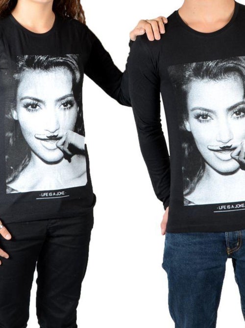 Tee Shirt Little Eleven paris Kim LS Mixte - Kiabi