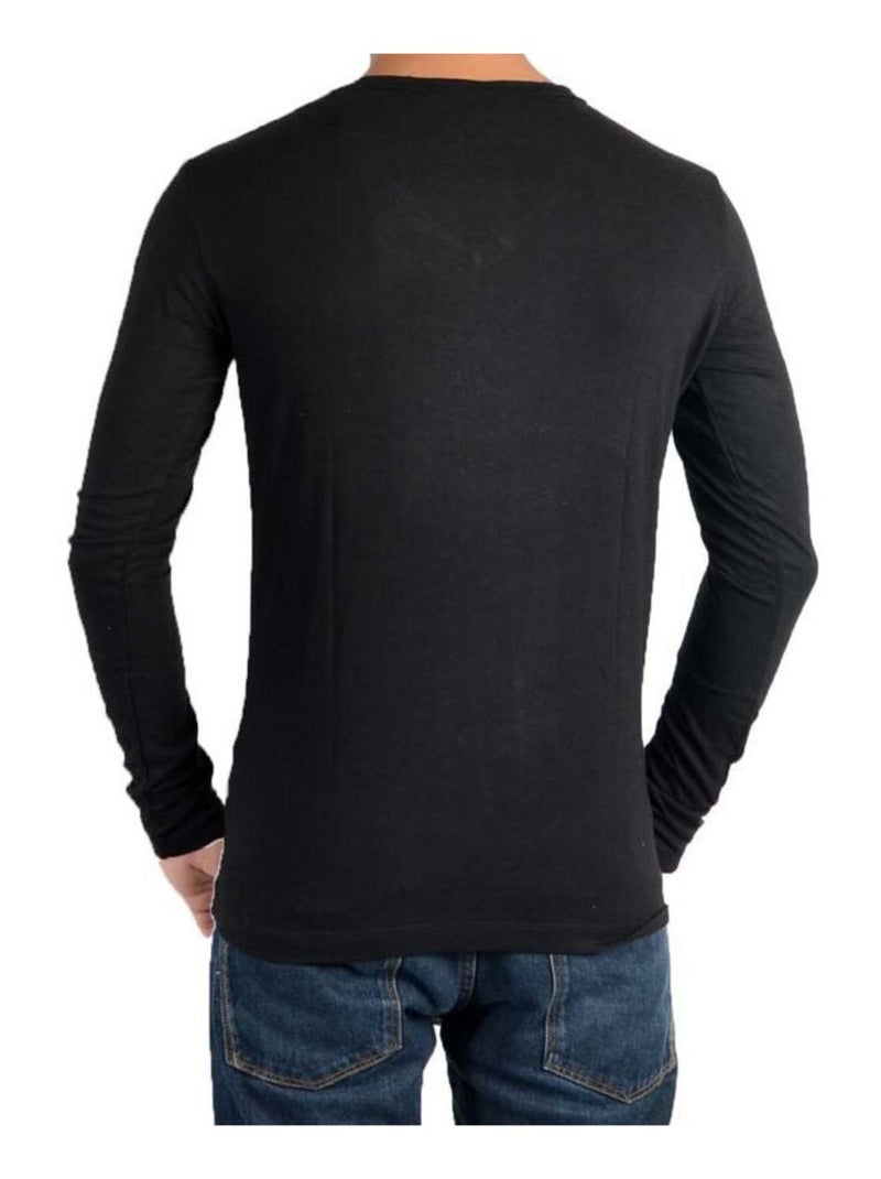 Tee Shirt Little Eleven paris KM LS Mixte Garçon   Fille  Kate Moss Noir - Kiabi