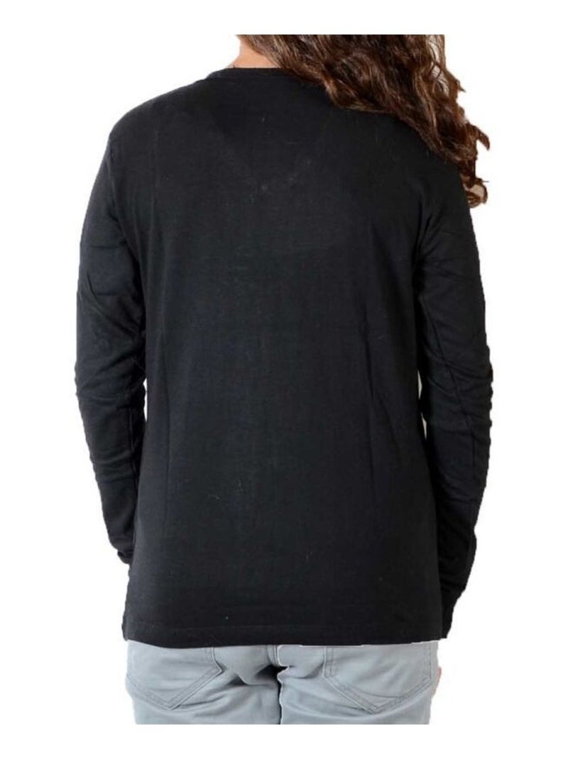Tee Shirt Little Eleven paris KM LS Mixte Garçon   Fille  Kate Moss Noir - Kiabi