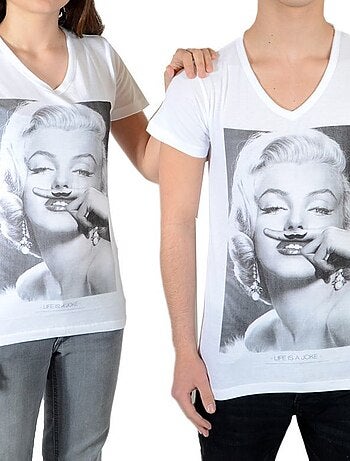Tee Shirt Little Eleven Paris Marilyn SS Mixte