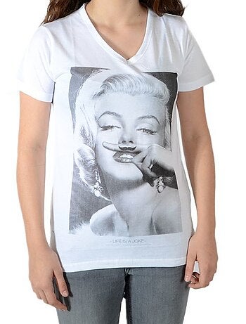Tee Shirt Little Eleven Paris Marilyn SS Mixte