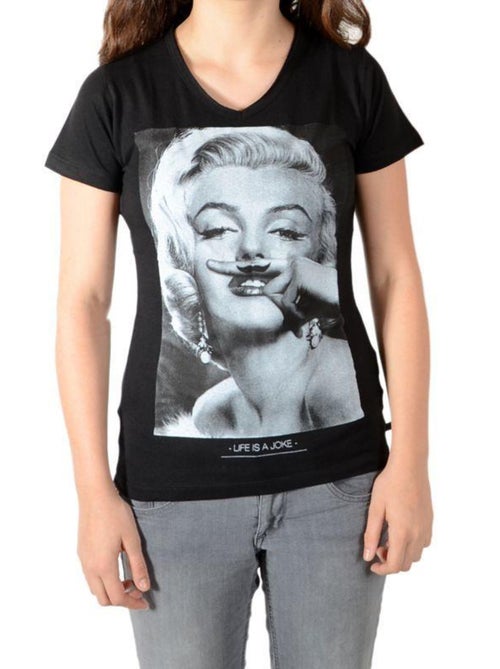 Tee Shirt Little Eleven Paris Marilyn SS Mixte - Kiabi