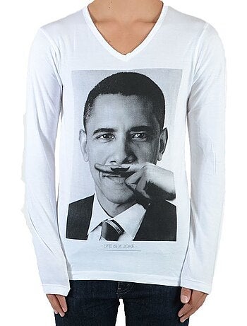 Tee Shirt Little Eleven Paris Obama SS Mixte