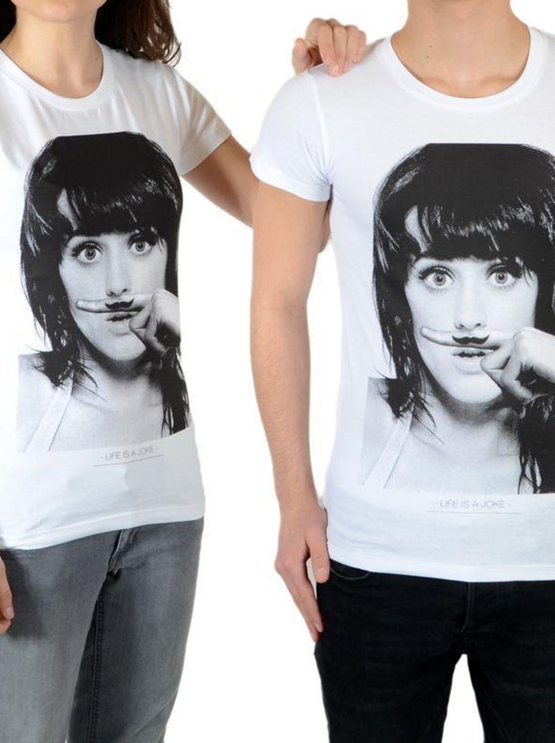 Tee Shirt Little Eleven Paris Perry SS Mixte Blanc - Kiabi