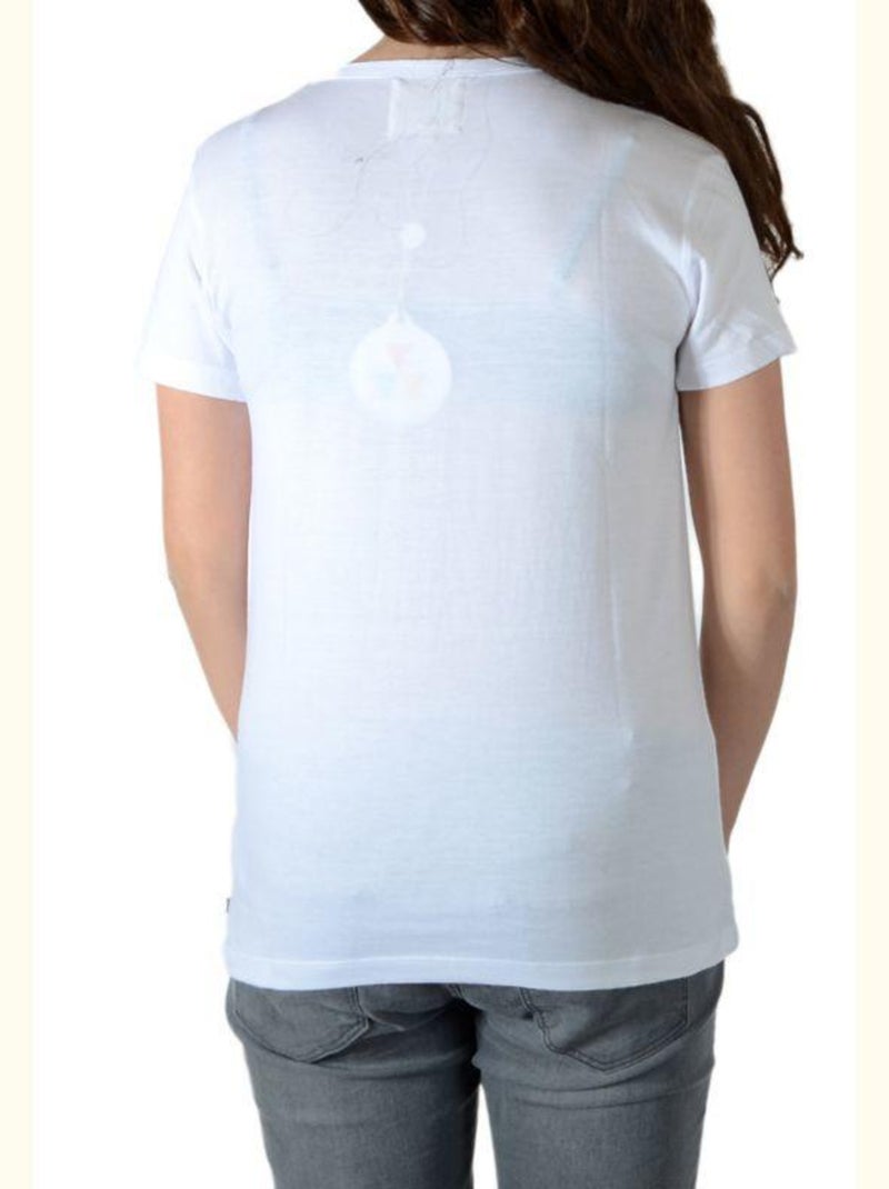 Tee Shirt Little Eleven Paris Perry SS Mixte Blanc - Kiabi