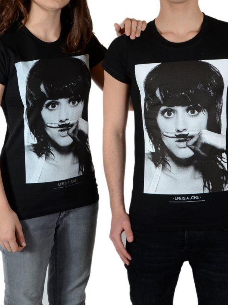 Tee Shirt Little Eleven Paris Perry SS Mixte Noir - Kiabi