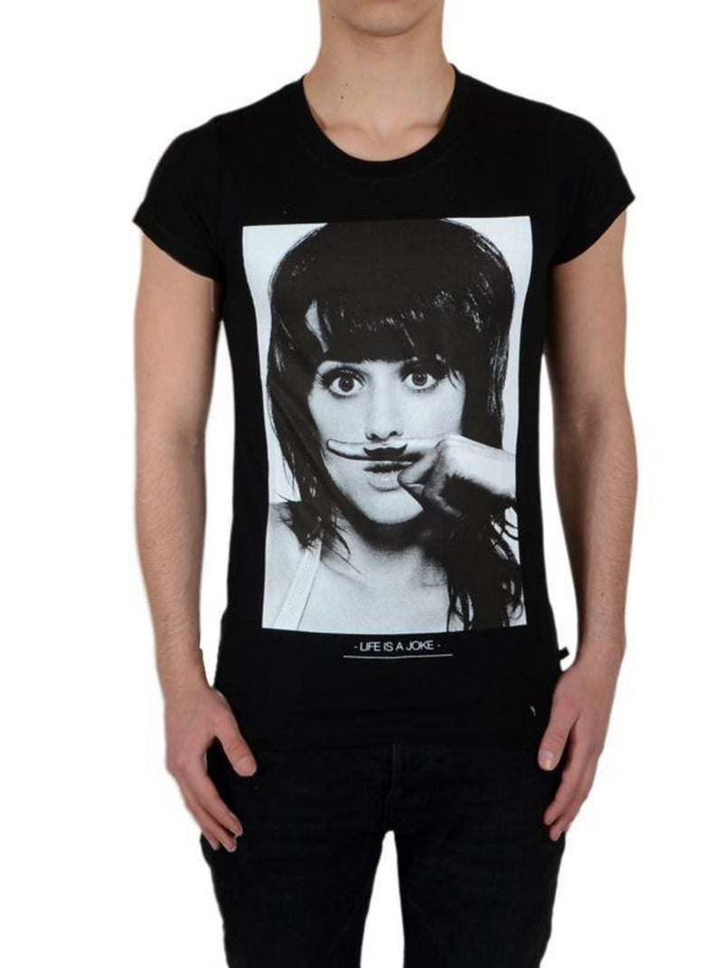 Tee Shirt Little Eleven Paris Perry SS Mixte Noir - Kiabi