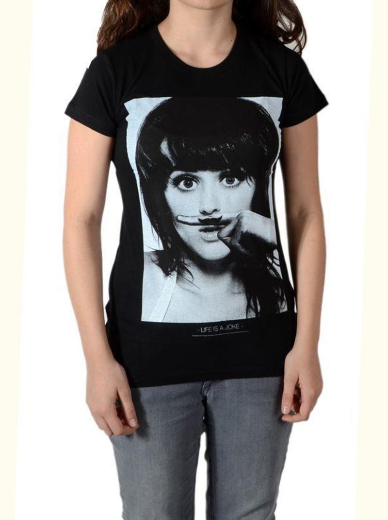 Tee Shirt Little Eleven Paris Perry SS Mixte Noir - Kiabi