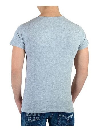 Tee Shirt Little Eleven Paris Rabbit SS Mixte garçon fille Bugs Bunny Gris