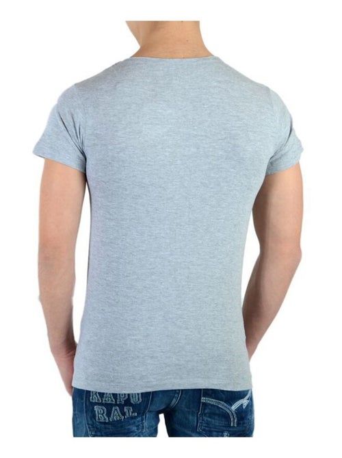 Tee Shirt Little Eleven Paris Rabbit SS Mixte garçon   fille  Bugs Bunny Gris - Kiabi