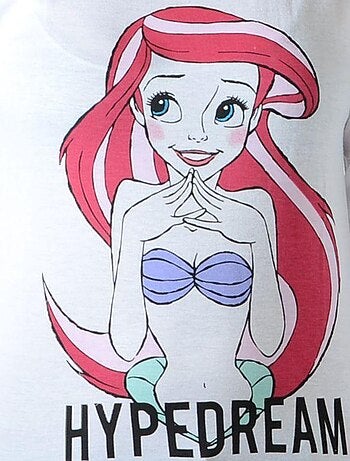 Tee Shirt Little Eleven Paris Rariel LS Mixte Garcon Fille Blanc