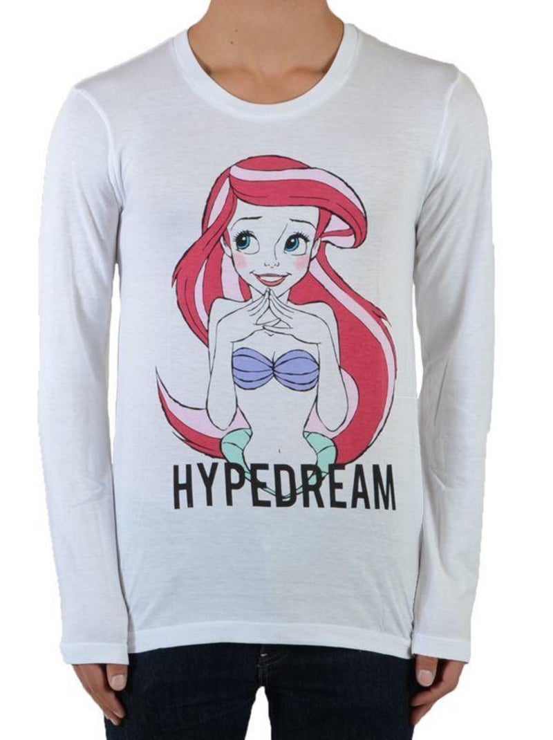 Tee Shirt Little Eleven Paris Rariel LS Mixte Garcon   Fille  Blanc Blanc - Kiabi