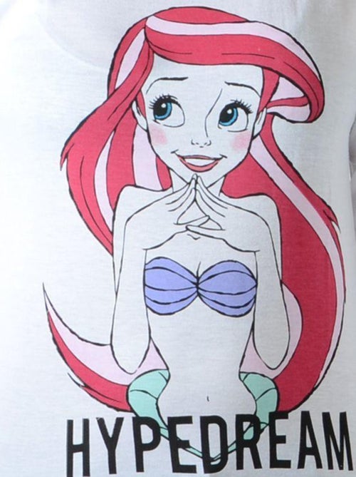 Tee Shirt Little Eleven Paris Rariel LS Mixte Garcon   Fille  Blanc - Kiabi