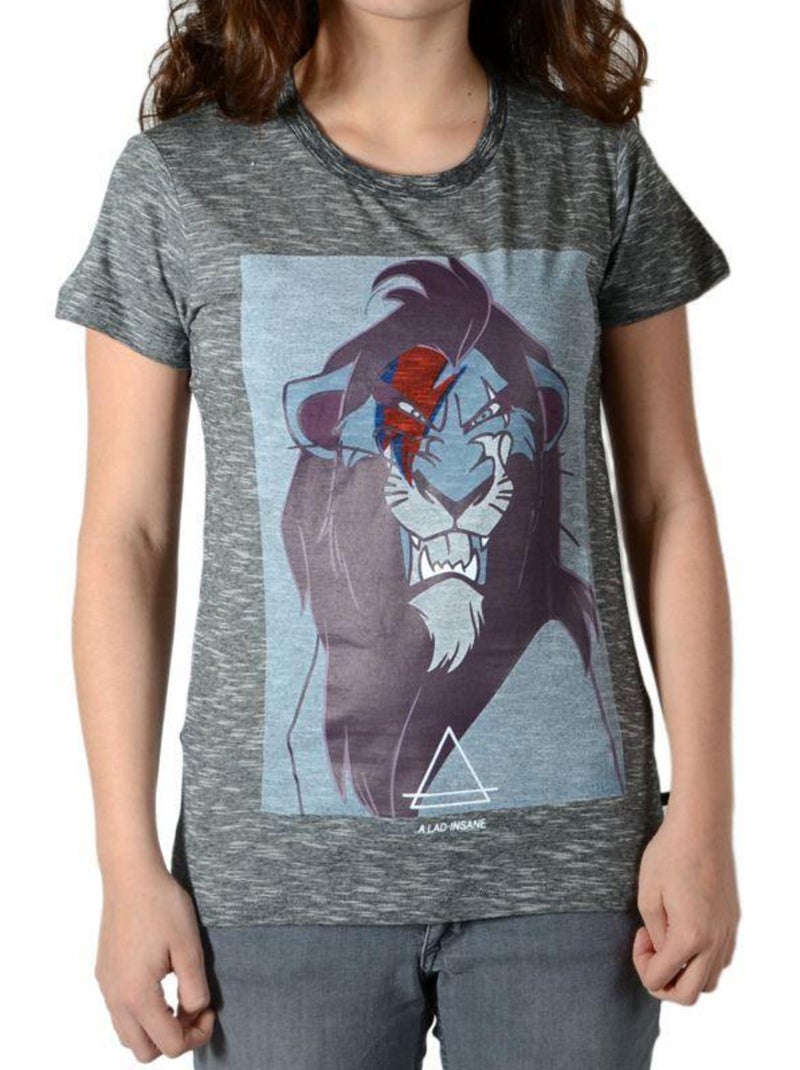 Tee Shirt Little Eleven Paris Scar SS Mixte Gris - Kiabi