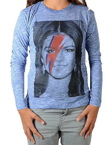 Tee Shirt Little Eleven Paris Selena LS Selena Gomez Mixte