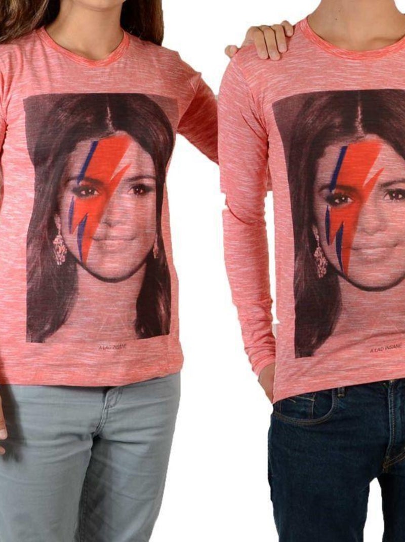 Tee Shirt Little Eleven Paris Selena LS Selena Gomez Mixte Rouge - Kiabi
