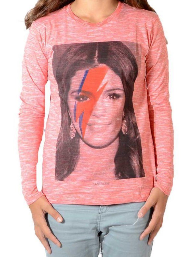 Tee Shirt Little Eleven Paris Selena LS Selena Gomez Mixte Rouge - Kiabi