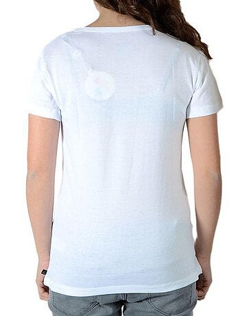 Tee Shirt Little Eleven Paris SF SS Mixte garçon fille Blanc