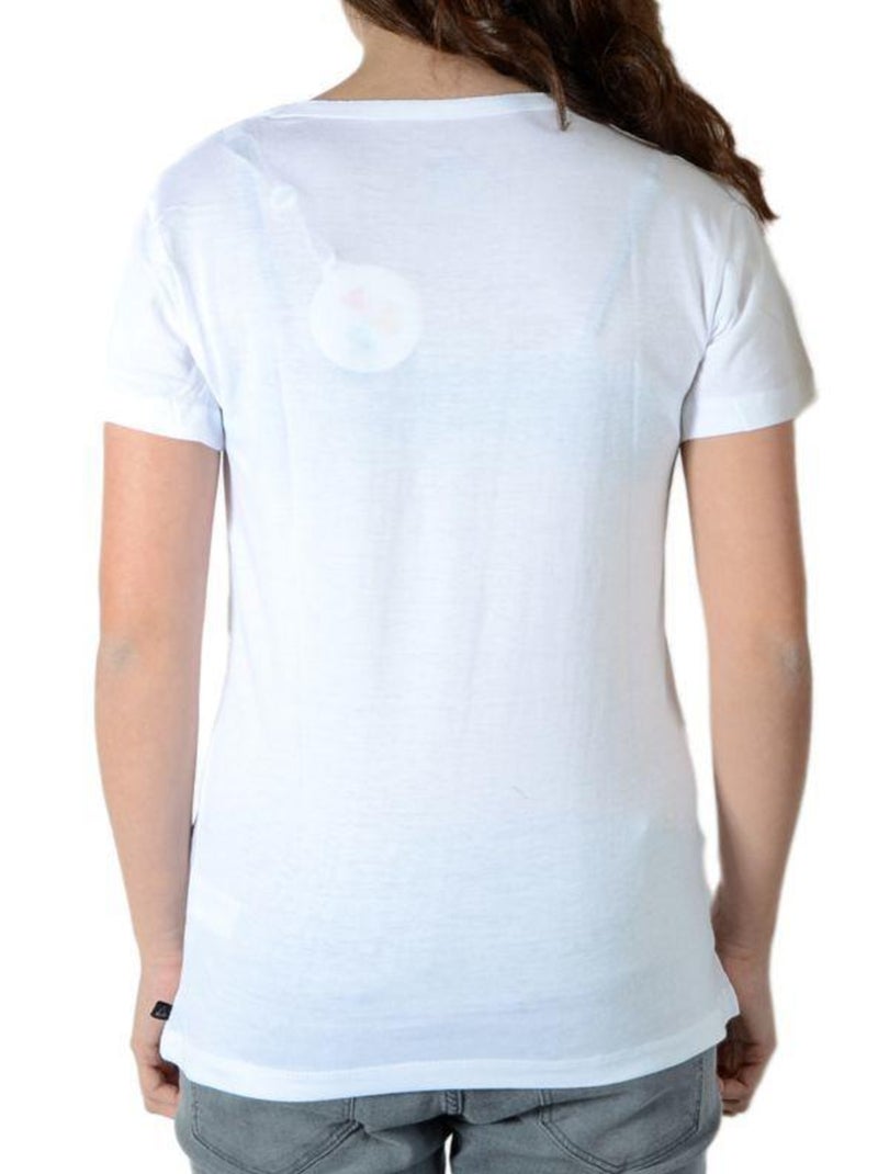 Tee Shirt Little Eleven Paris SF SS Mixte garçon   fille  Blanc Blanc - Kiabi