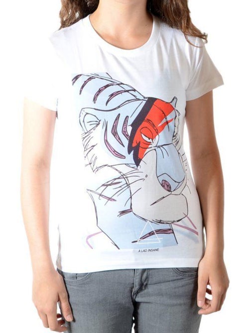 Tee Shirt Little Eleven Paris Shere Khan SS Mixte Garçon   Fille  Blanc - Kiabi