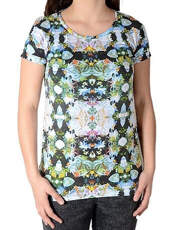 Tee Shirt Little Eleven Paris Talall SS Mixte garçon fille Blanc